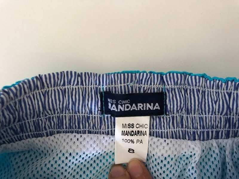 Novo - Calções - Miss Chic Mandarina - 8 anos