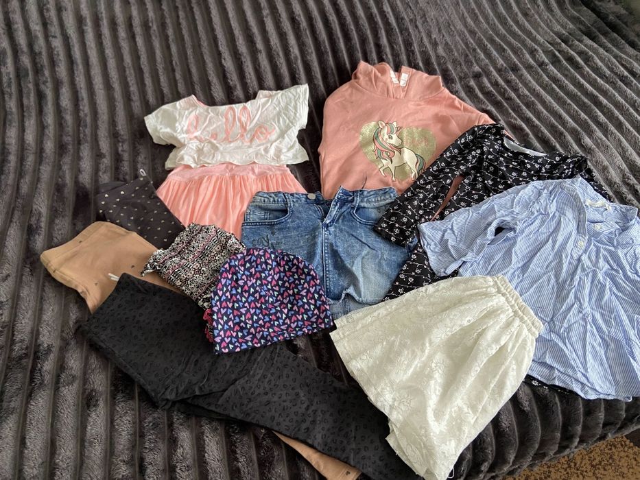 Пакет речей для дівчинки лосини плаття толстовка спідниця