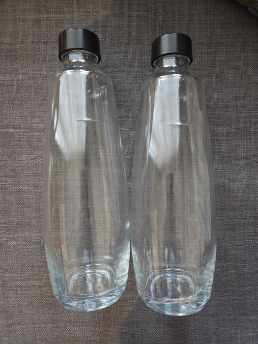 2 x szklana butelka do soda stream duo