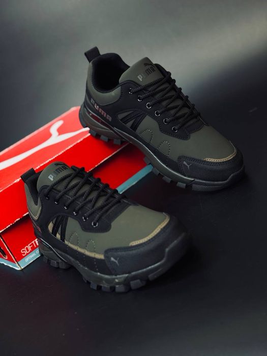 Термо кроссовки Пума хаки / Puma termo gore-tex waterproof / 36-50