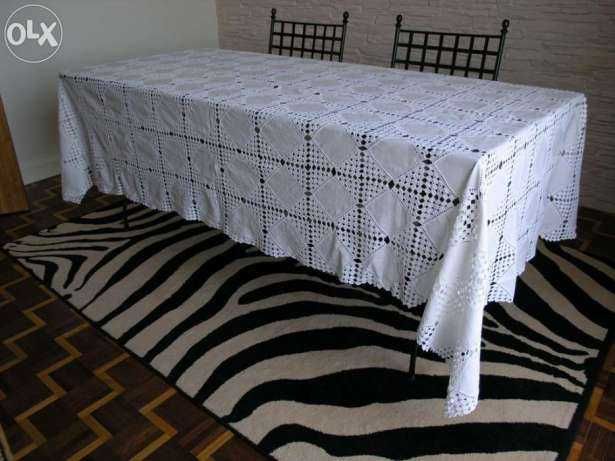 Toalha de renda e linho