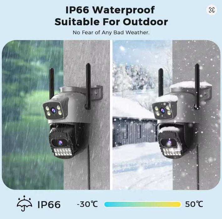 IP камера 10MP Wi-Fi PTZ 360° з автотрекінгом та нічним баченням