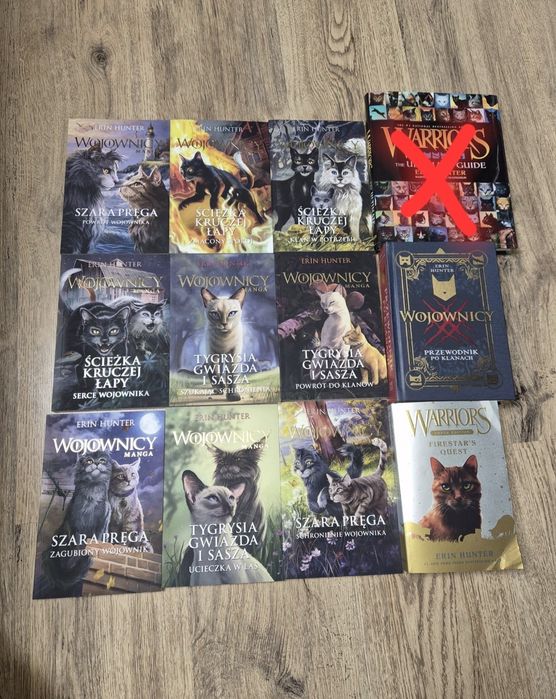 Sprzedam ksiazki wojownicy Erin Hunter