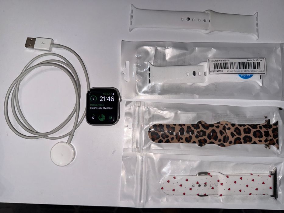 Apple Watch SE 2 (2022) 44mm (Wersja USA / GPS) | Bateria 85%