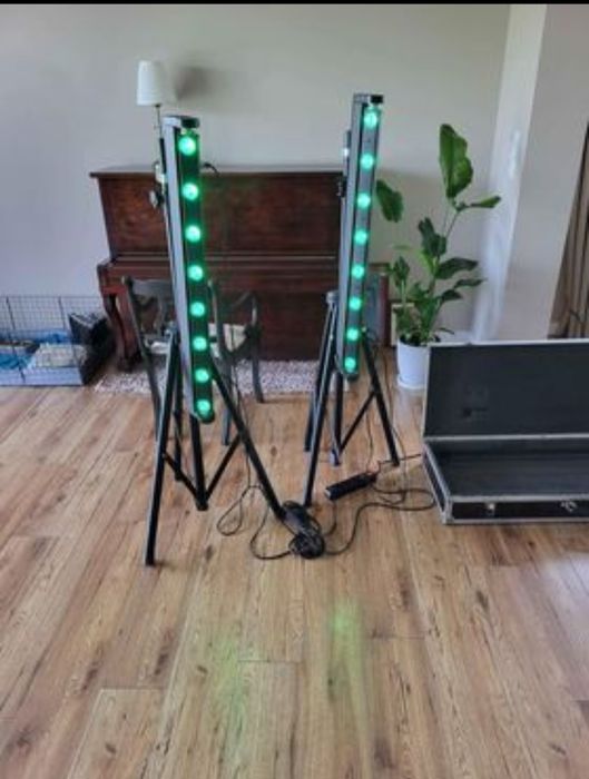 American DJ Sweeper Beam Quad LED + haki + case