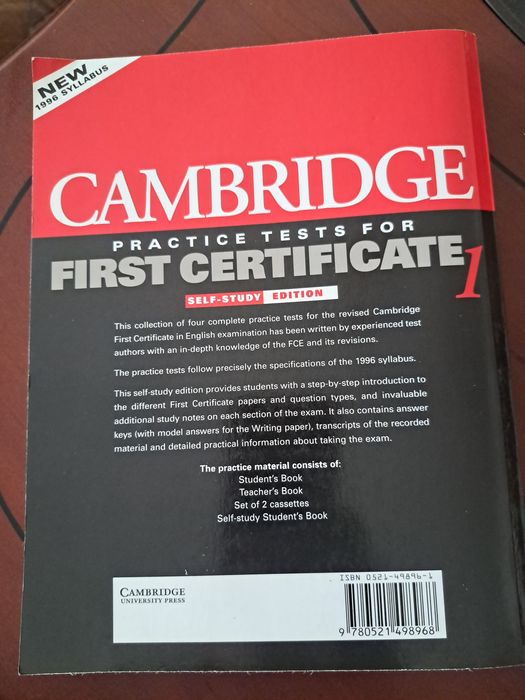 Cambridge practice tests for first certificate