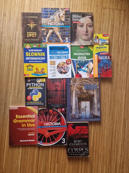 Książki różnego rodzaju