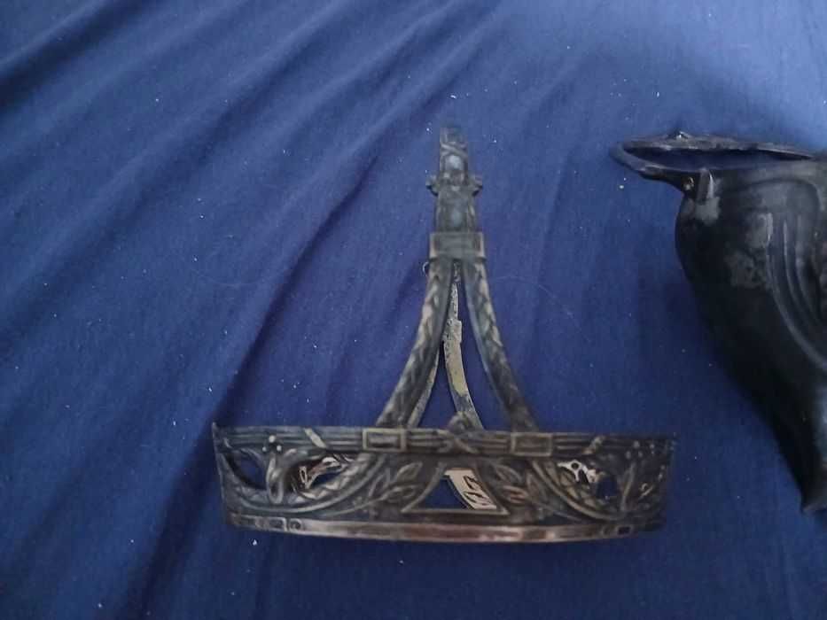 Stary secesyjny koszyczek do cukiernicy plater