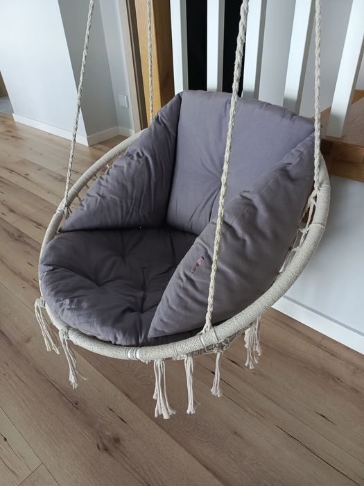 Huśtawka boho bocianie gniazdo z poduszką