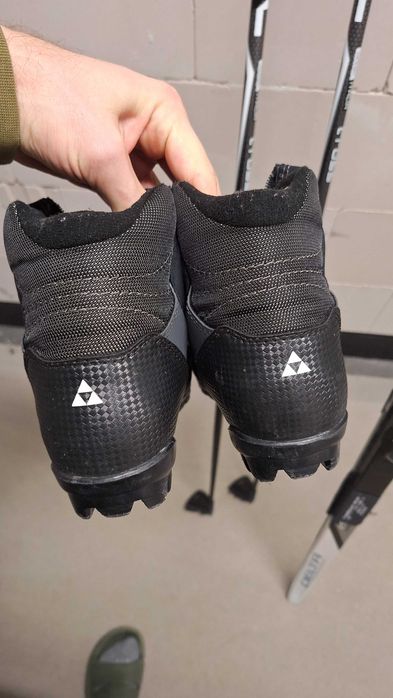 Narty biegowe biegówki Peltonen 190, Buty Fisher 41, Kijki Italbastoni