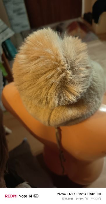 Czapka z daszkiem zimowa alpaka