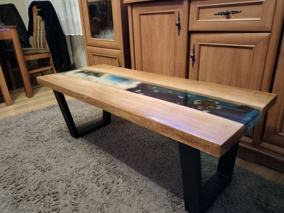 Stół z żywicy epoksydowej 125x53