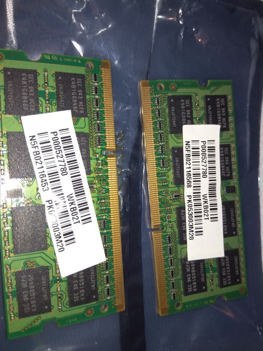 Pamięć do laptopów DDR 3 1044 dual channel 4GB RAM