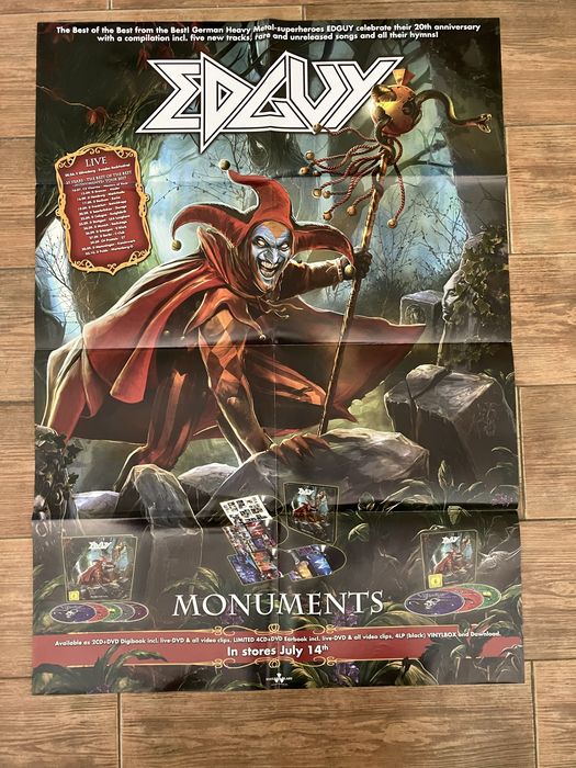 Poster Edguy - Monuments - Original Nuclear Blast