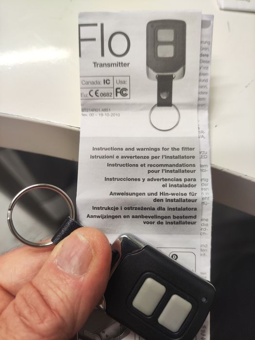 Controle remoto comando NICE motor portão garagem