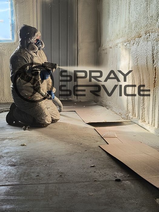 Утеплення / утепление пінополіуретаном ППУ. Теплоізоляція БЕЗ СТИКІВ