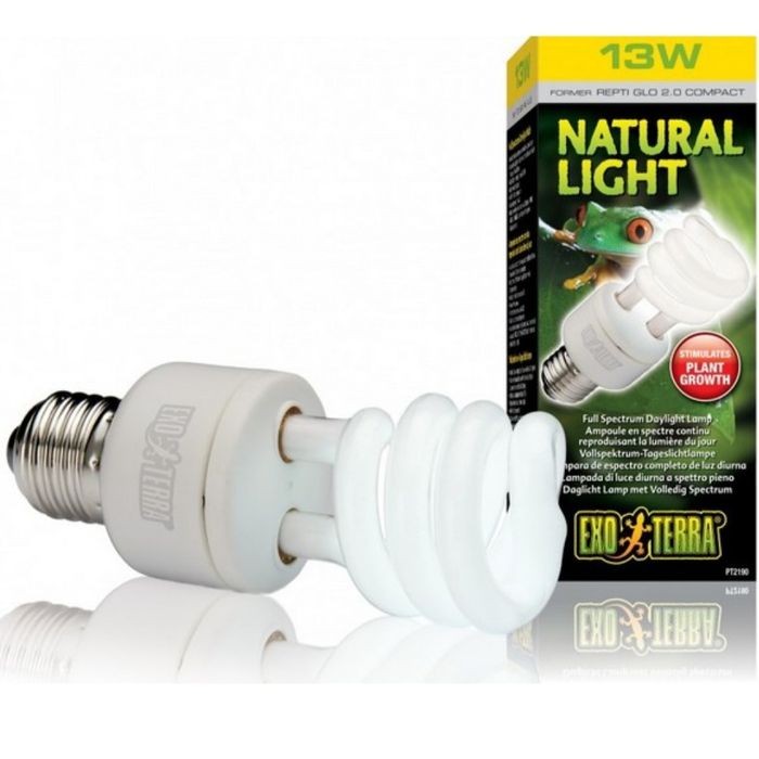 Лампа для террариума Exo Terra REPTI GLO 2.0 Natural Light 13W Е27