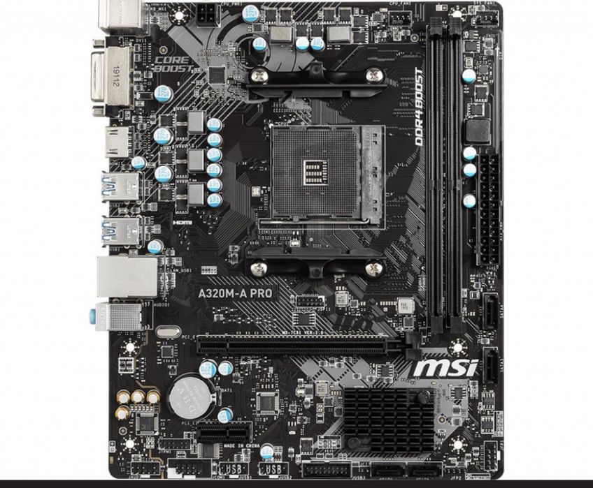 Материнка MSI A320M-A PRO