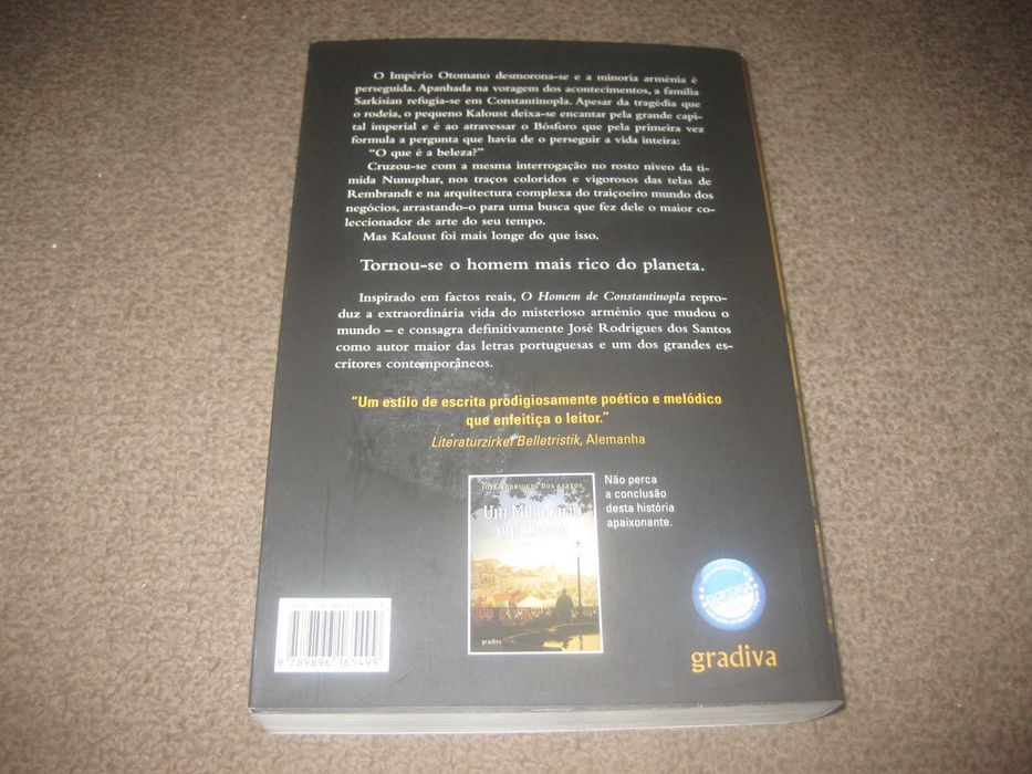 Livro "O Homem de Constantinopla" de José Rodrigues dos Santos