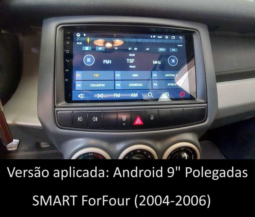 Rádio 2DIN • SMART ForTwo (2007 a 2017)• ForFour • Android GPS 451 454