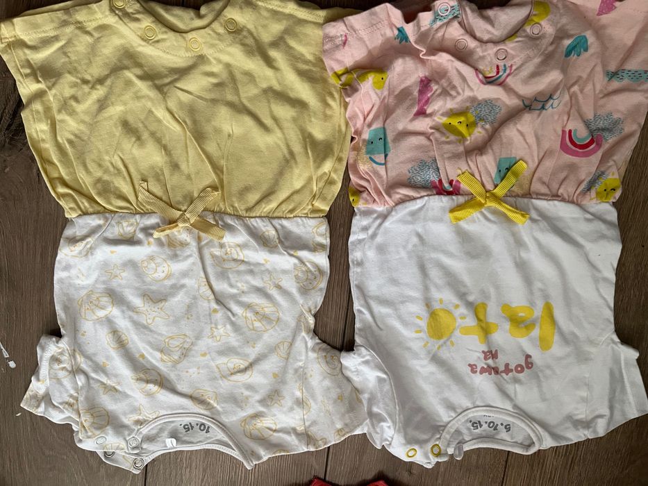 Zestaw rampersow na lato 74