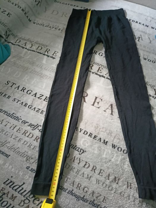 Legginsy czarne 34 / 36 getry wyższy stan
