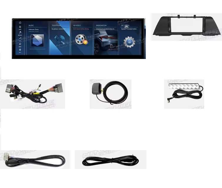 CarPlay Android Auto Radio DAB+ Opcja Android YouTube Bluetooth WiFi 4G MP4 GPS USB BMW 5 F10 F11 NBT