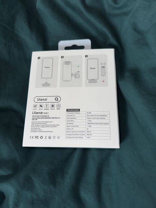 Mikrofony bezprzewodowe ULANZI J12 do Iphona