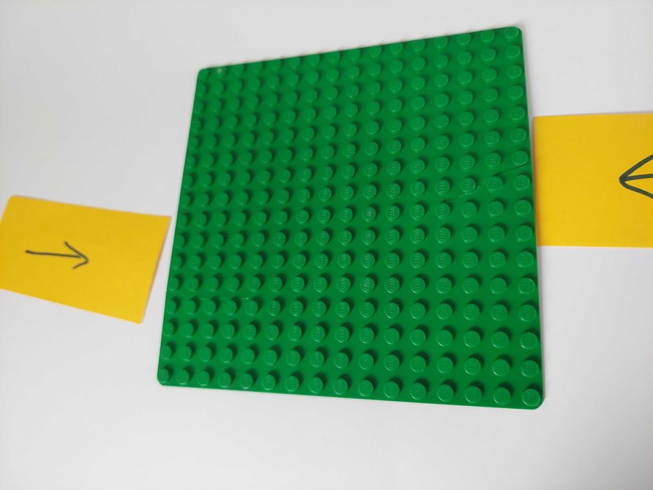 Lego Baseplate 3867 16x16 - płytka bazowa green - zielona - pęknięta