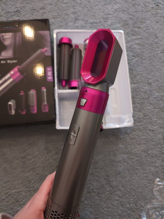 Zestaw do stylizacji włosów 5w1 – suszarka, prostownica, lokówka,