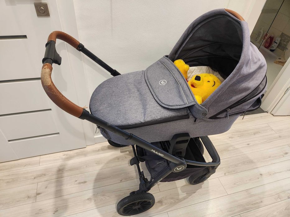 Wózek Muuvo Quick 2.0 Graphite spacerowy + gondola + akcesoria +gratis