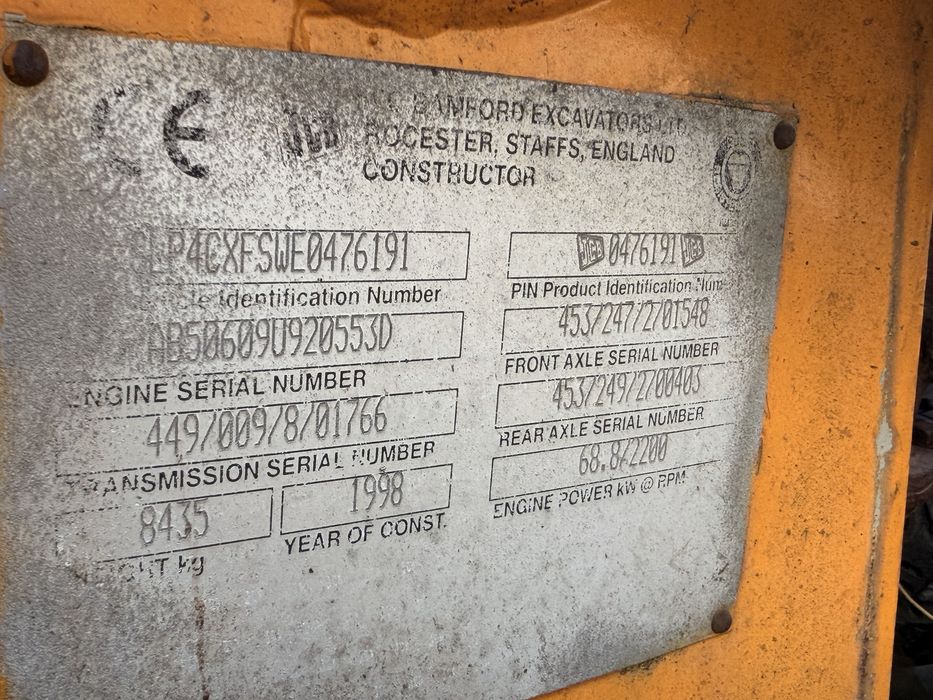 Koparko ładowarka JCB 4CX 1998