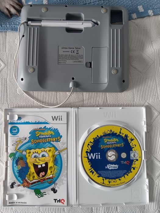 Tablet Draw Studio + Jogo Spongebob Nintendo Wii