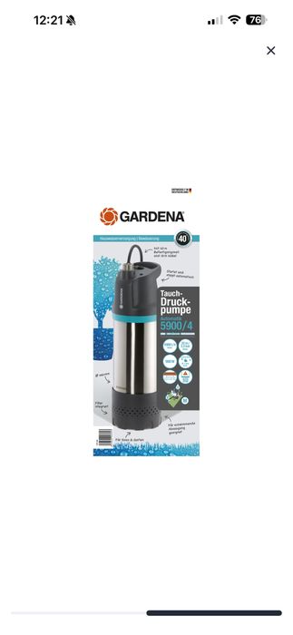 Pompa glebinowa Gardena 5900 l h