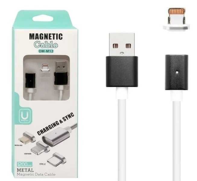 Магнитный кабель для зарядки Айфонов Magnetic DM-M12 micro. USBiphone