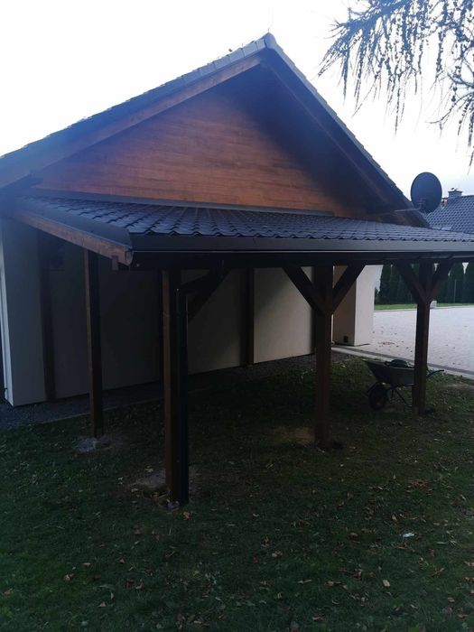 Malowanie elewacji, dachów, montaż podbitki