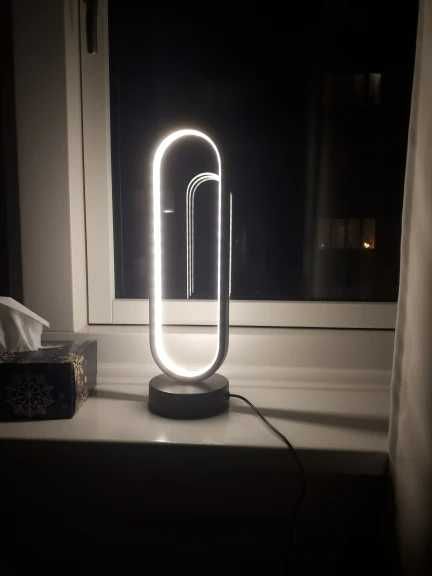 Кольцевая изогнутая LED ночная лампа с тремя режимами света