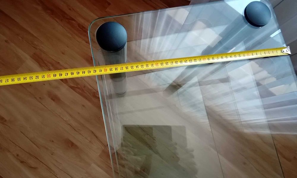 Szklany stolik kawowy lub rtv 62x90x42
