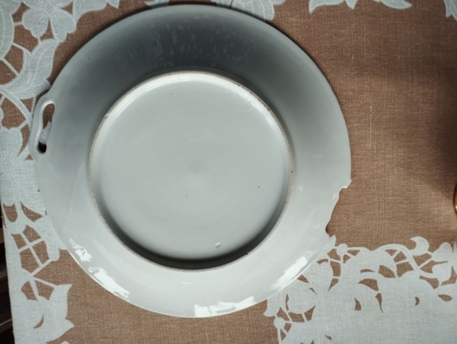 Patera, porcelana śląska ręcznie malowana