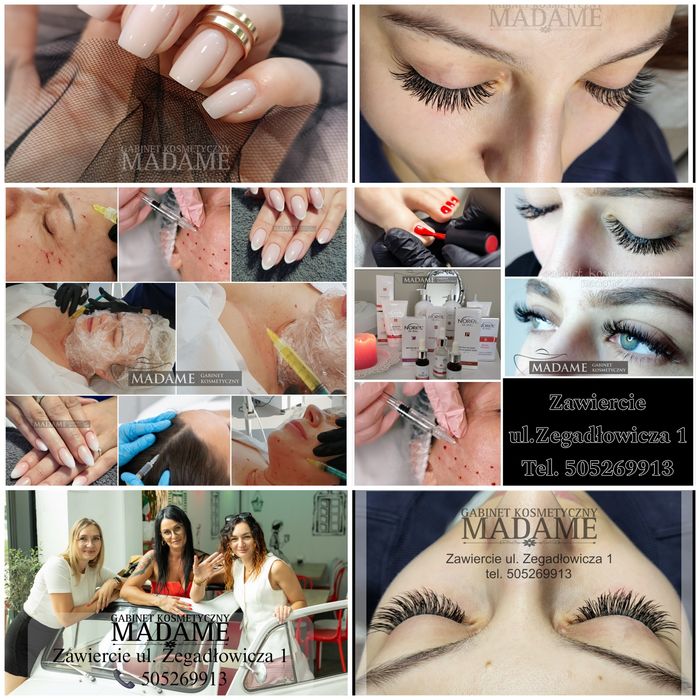 Kosmetologia, medycyna estetyczna, rzęsy, paznokcie, pedicure, zabiegi na twarz, ciało i włosy. Makijaż permanentny