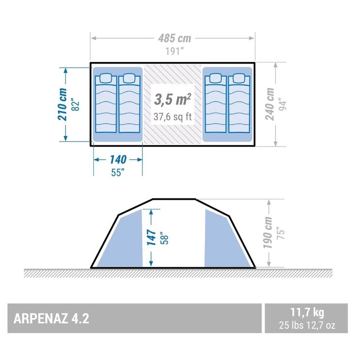 Barraca camping   decathlon