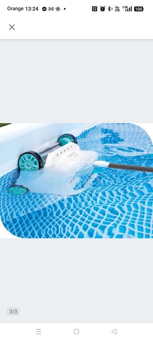 Automatyczny Odkurzacz Czyściciel Dna Basen do Basenu Intex 28005 MODEL2025 jeździk