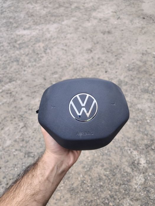 Подушка безпеки airbag в кермо водійська vw tiguan тігуан тигуан 2 2021-2025 allspace розборка, шрот / Подушка безопасности airbag в руль водительская