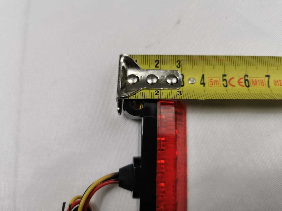 Lampa tylna SHIN YO mini LED, szkło przezroczyste znak E