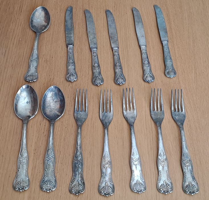 Sztućce posrebrzane Plated A 800 E.P. Zing LBL Italy