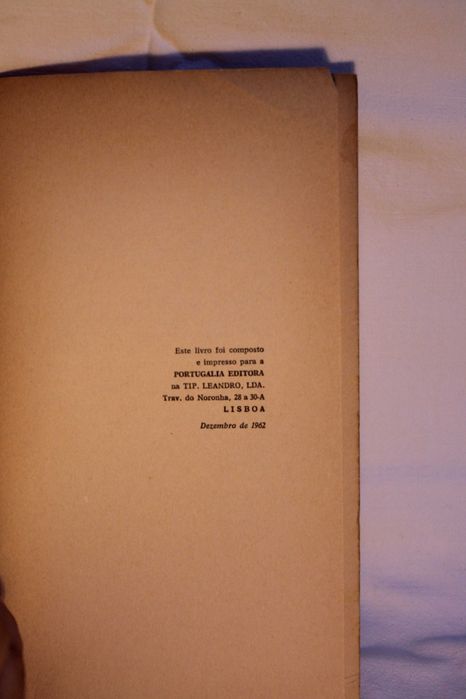 1ª edição de "Rumor Branco" (1962), de Almeida Faria