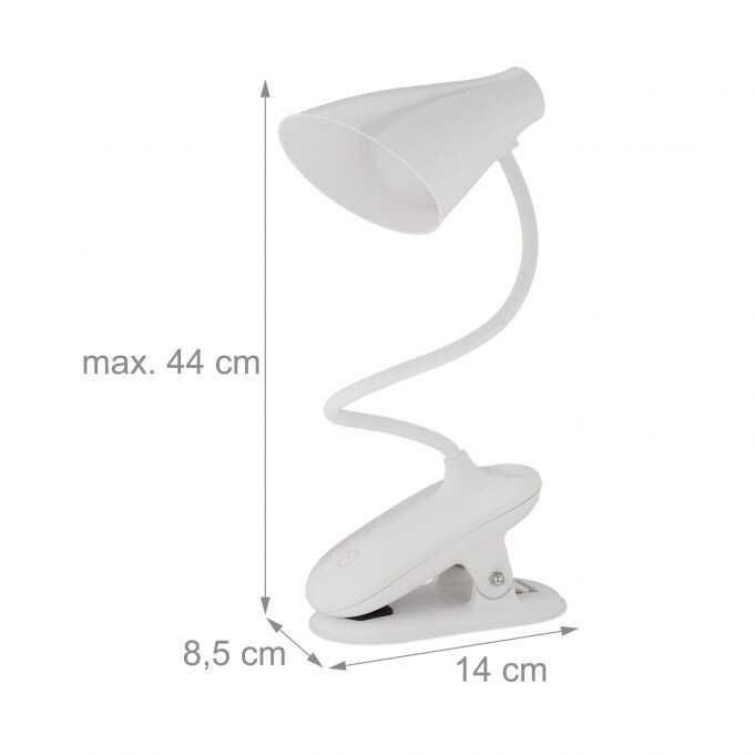 Lampa zaciskowa LED dotykowa bezprzewodowa