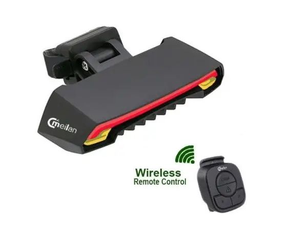 Задний вело фонарь с указателями поворотов Meilan X5