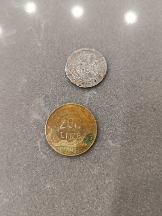 Zestaw monet kolekcjonerskich lire Mark bani fenning cent 1924