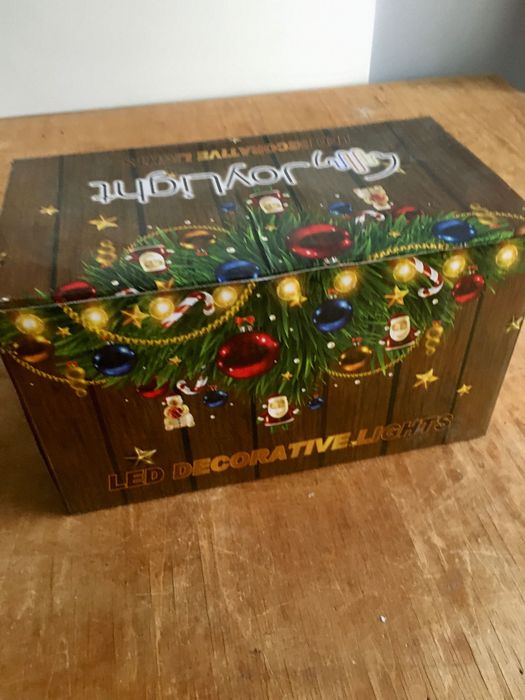 WYPRZEDAŻ Girlanda świetlna 20 kul białe NOWE